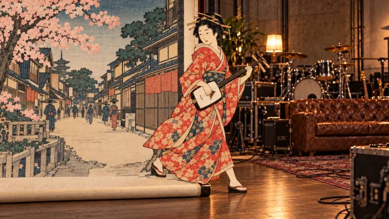 Kinu — Ukiyo-e woodblock print